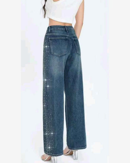 Jeans donna Water Jeans blu all'ingrosso modello N1668 - L&Y - foto 2