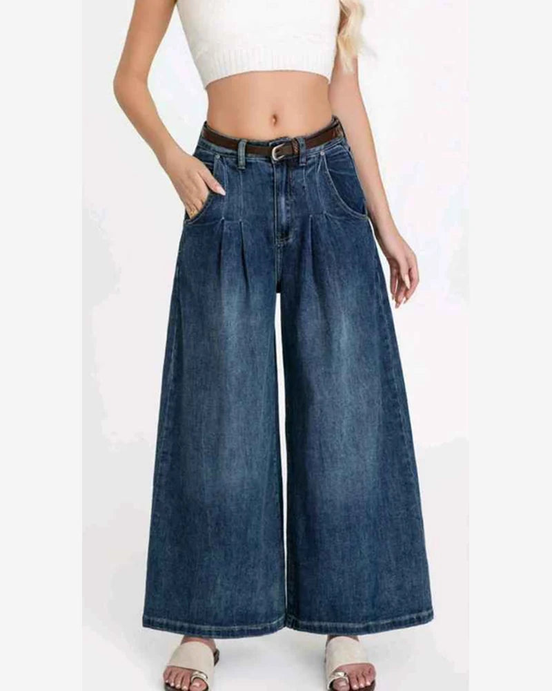 Jeans donna Water Jeans blu all'ingrosso modello N1676 - L&Y