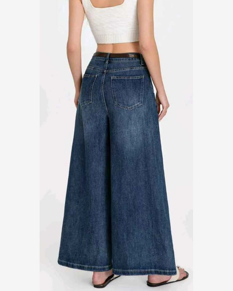 Jeans donna Water Jeans blu all'ingrosso modello N1676 - L&Y - foto 2