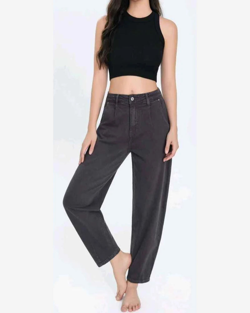 Jeans donna Water Jeans khaki all'ingrosso modello N1681 - L&Y - foto 2