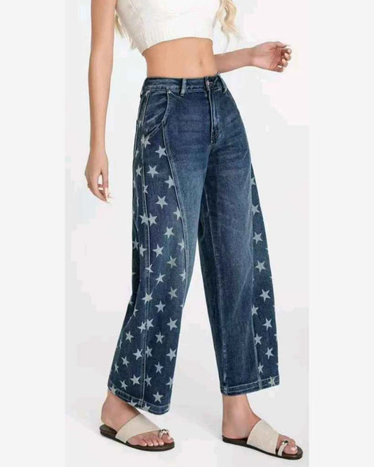 Jeans donna Water Jeans blu all'ingrosso modello N1689 - L&Y