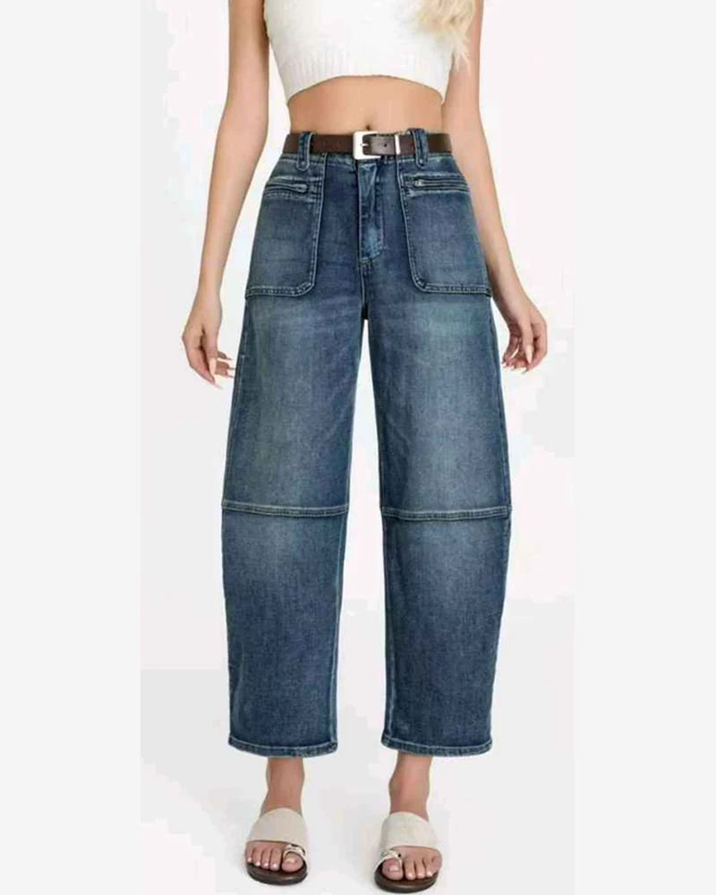 Jeans donna Water Jeans blu all'ingrosso modello N1690 - L&Y