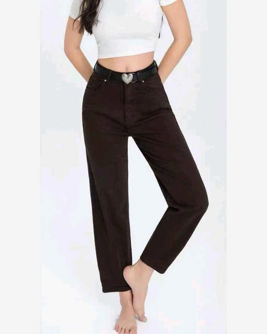 Jeans donna Water Jeans marrone all'ingrosso modello N1693 - L&Y