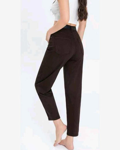 Jeans donna Water Jeans marrone all'ingrosso modello N1693 - L&Y - foto 2