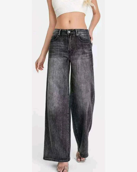 Jeans donna Water Jeans grigio all'ingrosso modello N1696 - L&Y