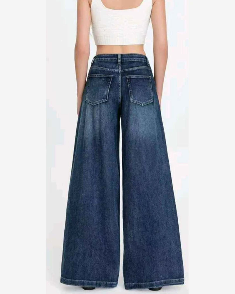 Jeans donna Water Jeans blu all'ingrosso modello N1699 - L&Y - foto 2