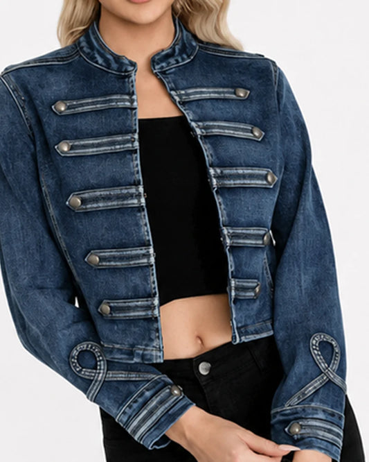Giacca di jeans donna Water Jeans blu all'ingrosso modello N1700 - L&Y