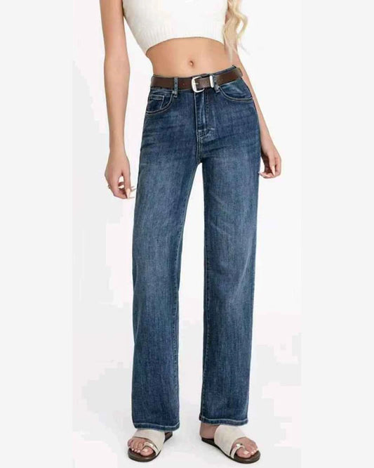 Jeans donna Water Jeans blu all'ingrosso modello N1706 - L&Y
