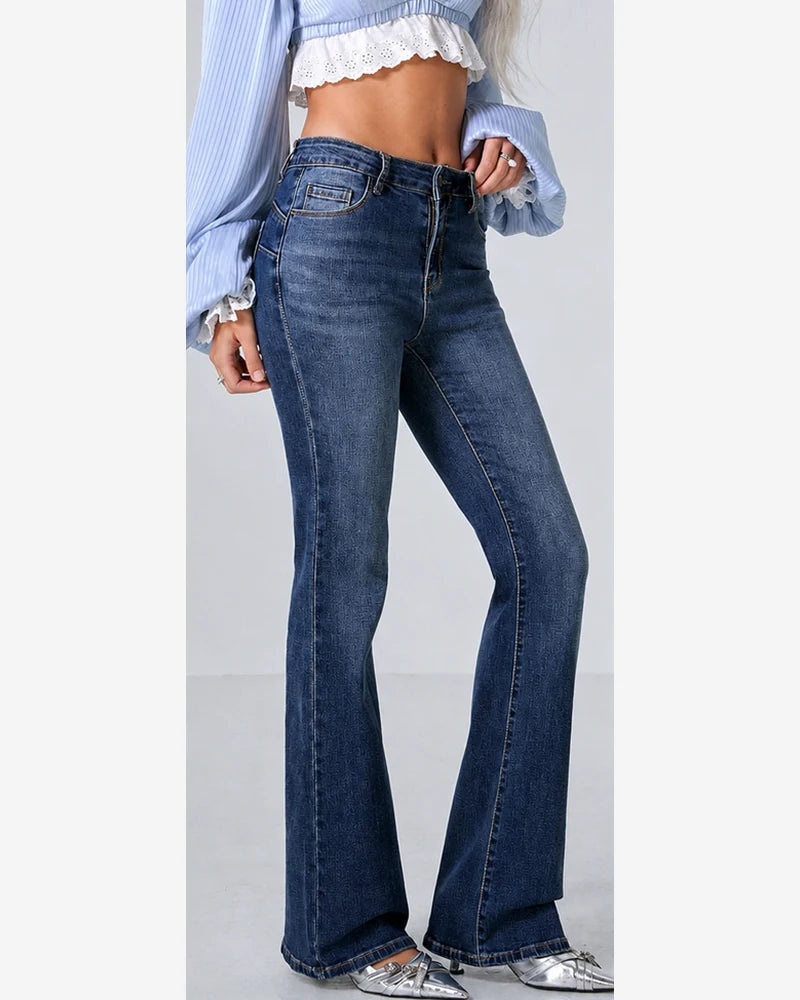 Jeans donna Mira Belle blu all'ingrosso modello N2772 - L&Y