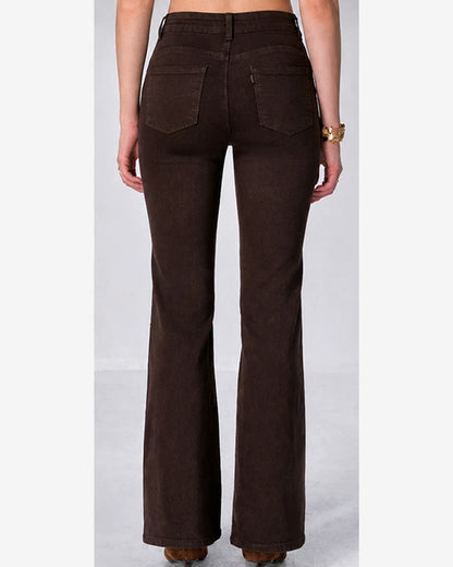 Jeans donna Mira Belle marrone all'ingrosso modello N2776 - L&Y - foto 2