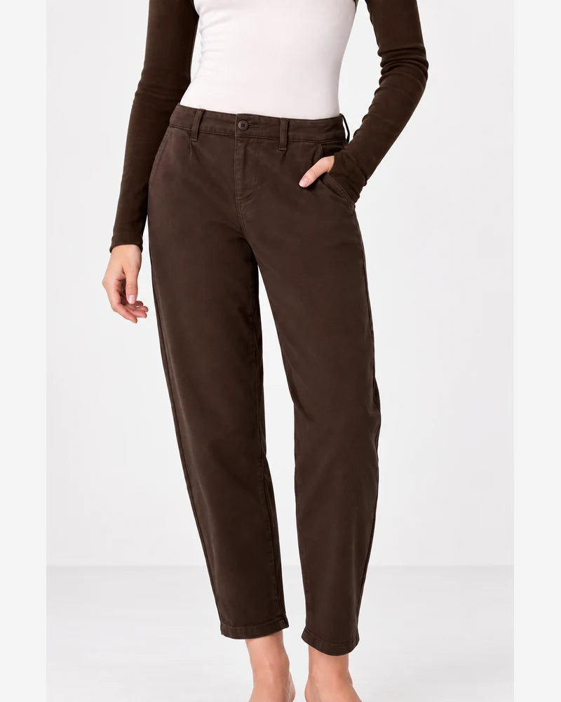 Jeans donna Mira Belle marrone all'ingrosso modello N2795 - L&Y - Khaki