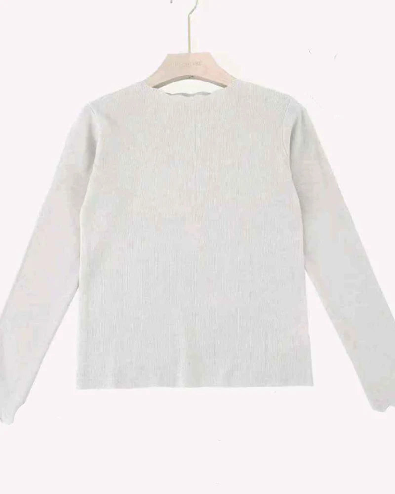 Maglia donna Blu Oltre misto all'ingrosso modello NB84372 - L&Y