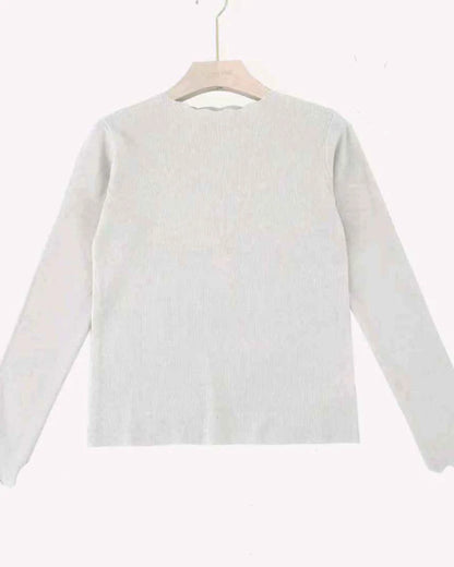 Maglia donna Blu Oltre misto all'ingrosso modello NB84372 - L&Y