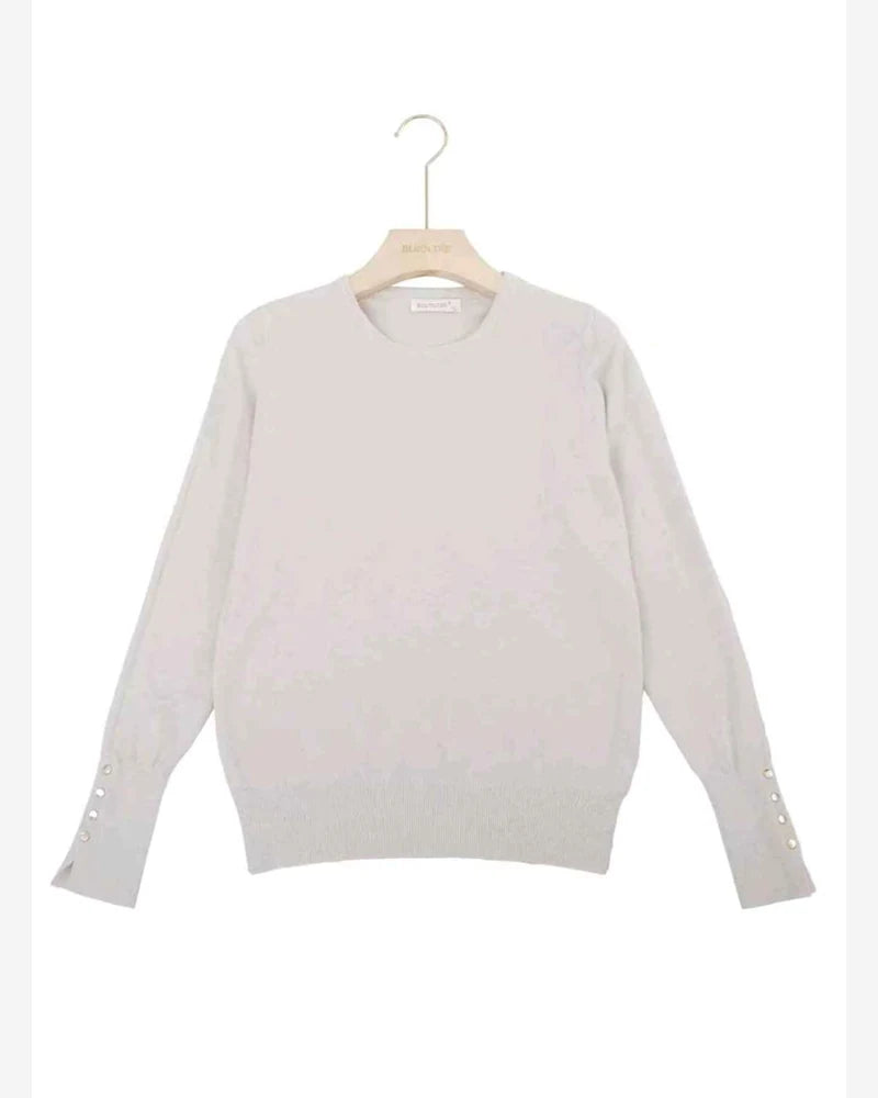 Maglia donna Blu Oltre misto all'ingrosso modello NB84472D - L&Y