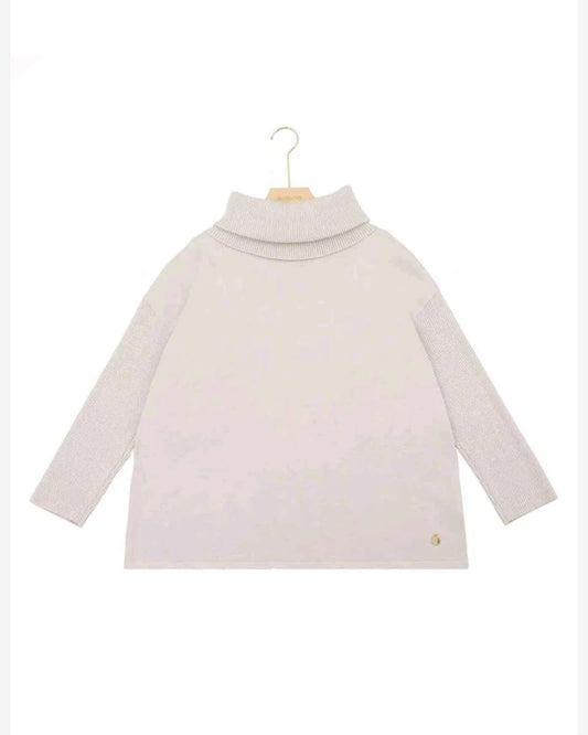 Maglia donna Blu Oltre misto all'ingrosso modello NB84484 - L&Y