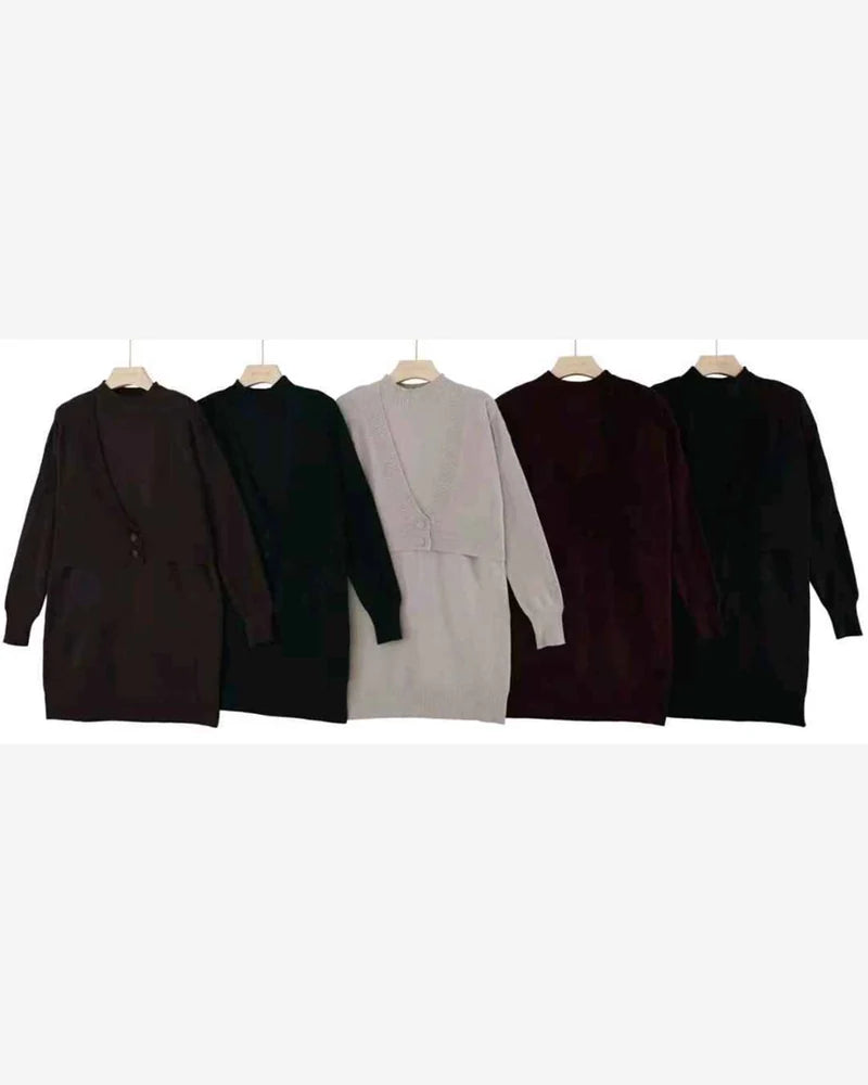 Completo donna Blu Oltre misto all'ingrosso modello NJZ84373CV - L&Y - foto 2