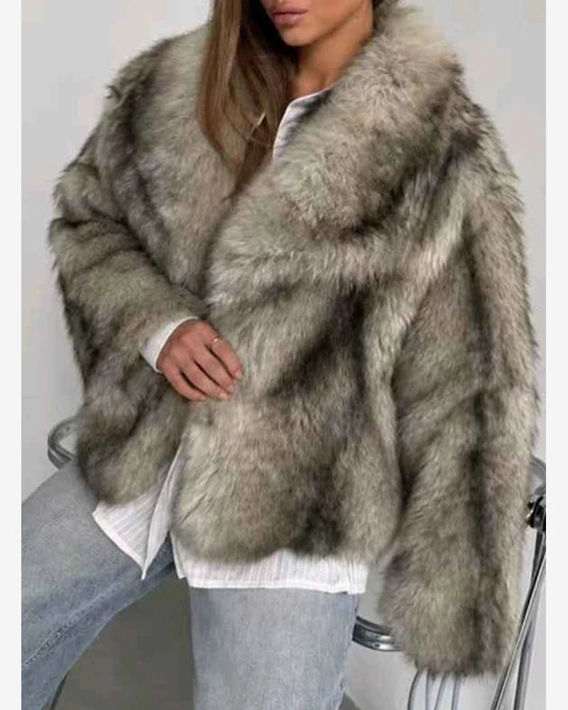 Ecopelliccia donna Vinceotto grigio all'ingrosso modello P-0408 - L&Y - foto 2