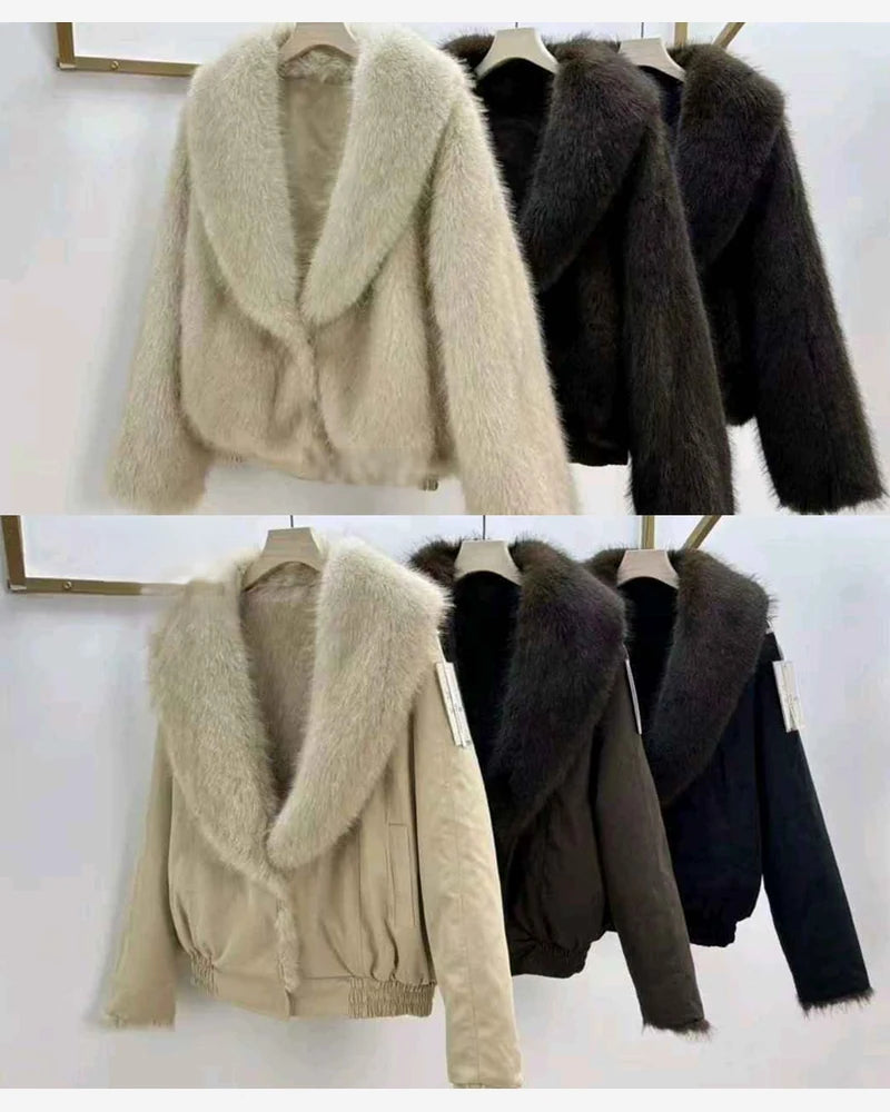 Ecopelliccia donna Vinceotto nero all'ingrosso modello P-580 - L&Y - foto 2