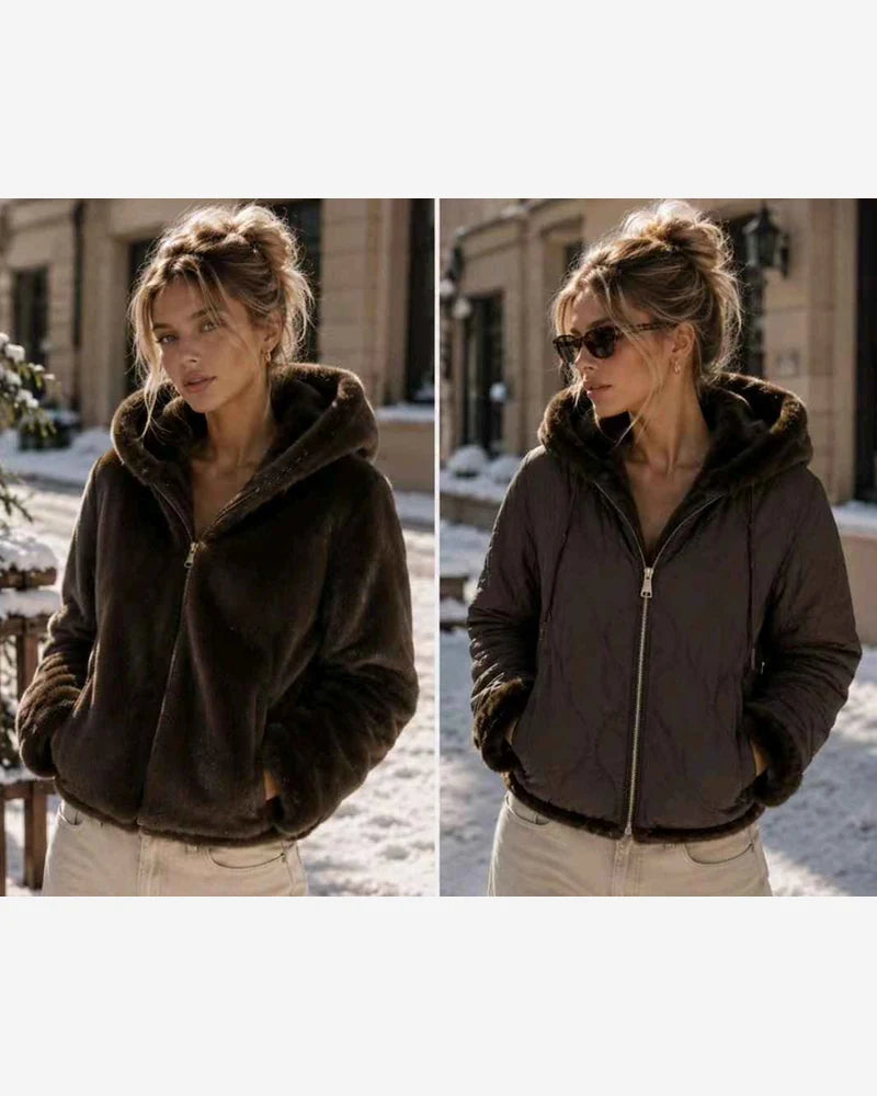 Ecopelliccia donna Vinceotto nero all'ingrosso modello P-583 - L&Y - foto 2