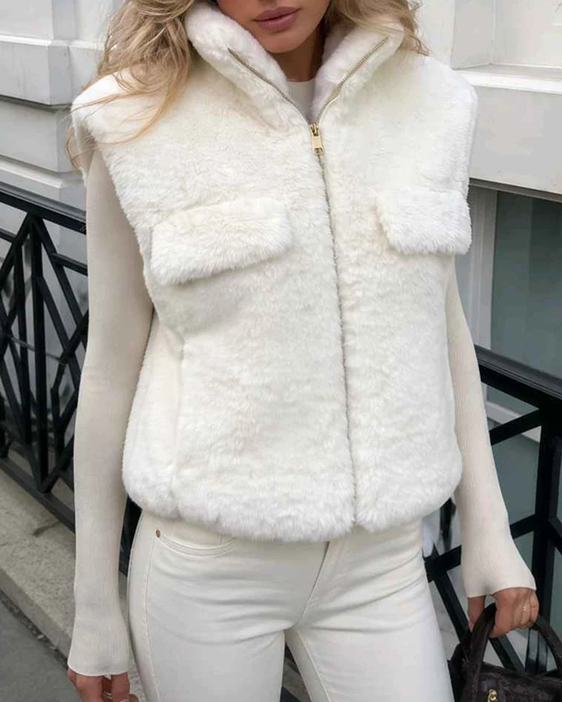 Gilet donna Vinceotto beige all'ingrosso modello P-584 - L&Y