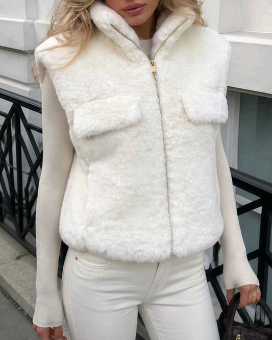 Gilet donna Vinceotto beige all'ingrosso modello P-584 - L&Y