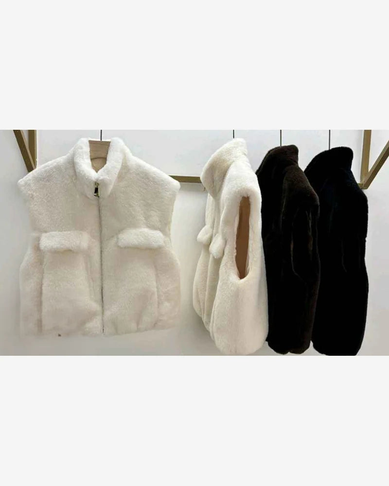 Gilet donna Vinceotto beige all'ingrosso modello P-584 - L&Y - foto 2
