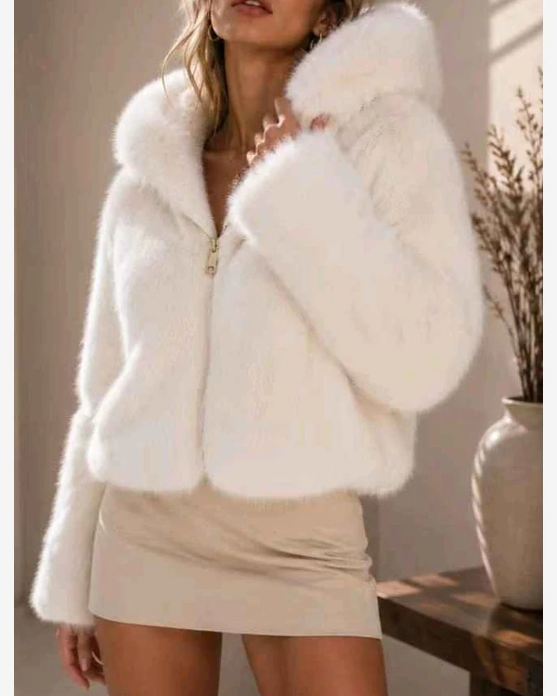 Ecopelliccia donna Vinceotto bianco all'ingrosso modello P-586 - L&Y - foto 5