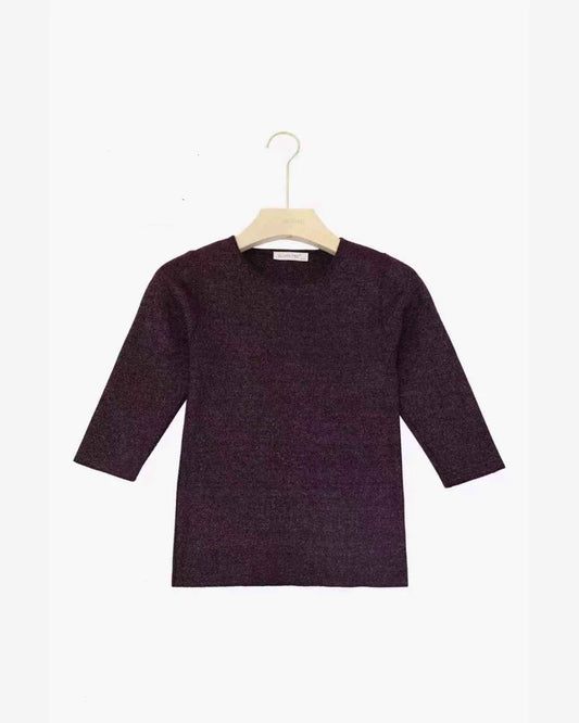 Maglia donna Blu Oltre misto all'ingrosso modello PS84305 - L&Y