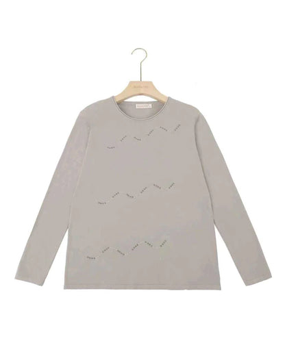 Maglia donna Blu Oltre misto all'ingrosso modello QBS83150 - L&Y