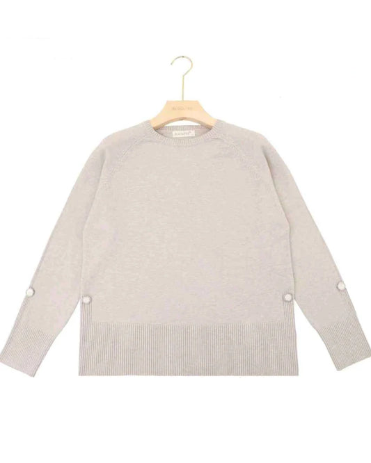 Maglia donna Blu Oltre misto all'ingrosso modello QBSE84865 - L&Y