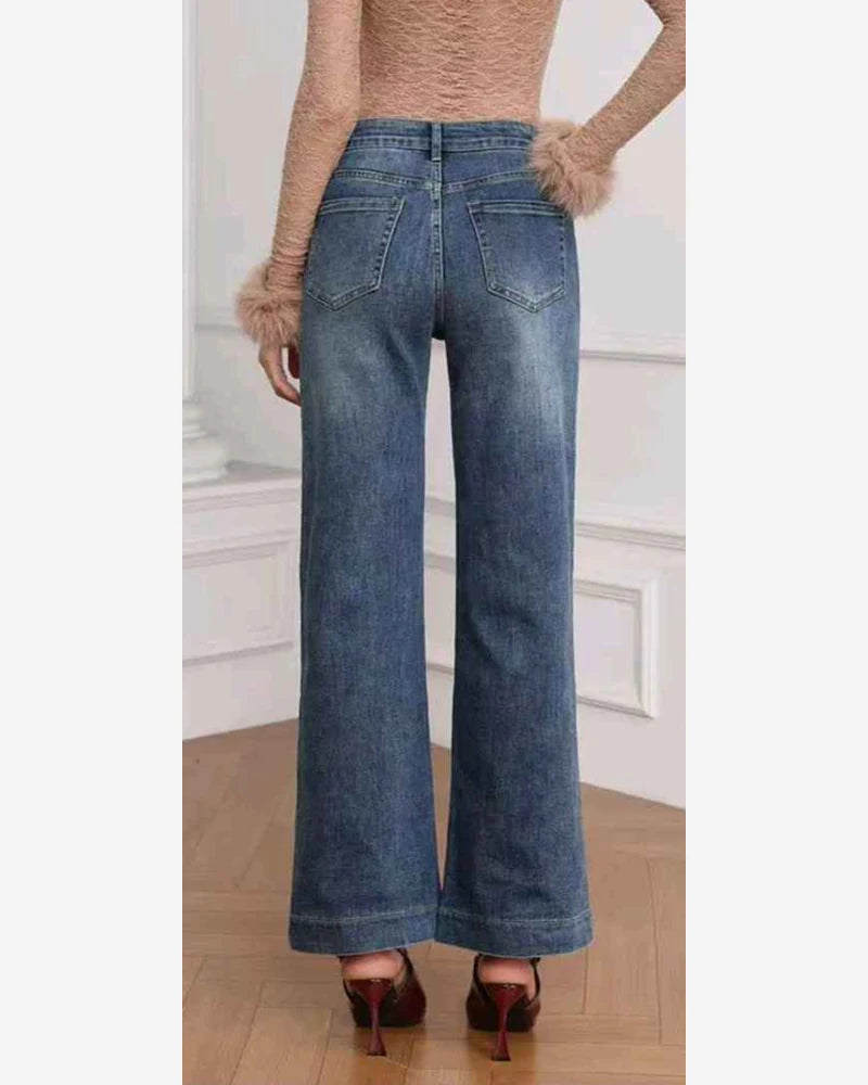 Jeans donna Eilous Jeans blu all'ingrosso modello SA-7719 - L&Y - foto 2