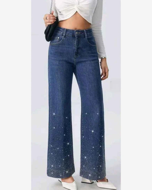 Jeans donna Eilous Jeans blu all'ingrosso modello SA7638-1 - L&Y