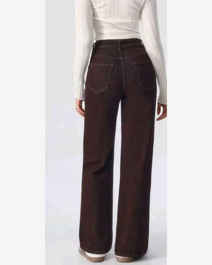 Jeans donna Eilous Jeans marrone all'ingrosso modello SA7680 - L&Y - foto 2