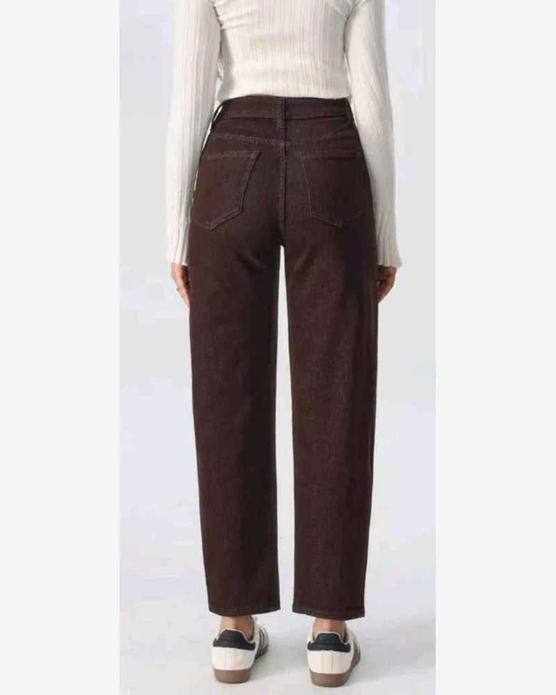 Jeans donna Eilous Jeans marrone all'ingrosso modello SA7681 - L&Y - foto 2