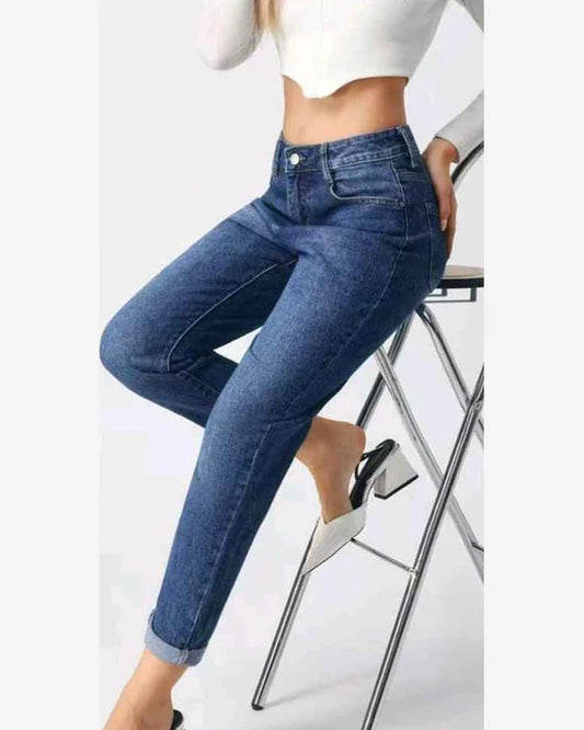 Jeans donna Eilous Jeans blu all'ingrosso modello SA7686 - L&Y