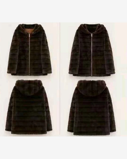 Ecopelliccia donna Miss Kiss cammello all'ingrosso modello SM-B07 - L&Y - foto 3