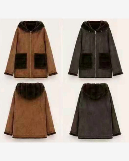 Ecopelliccia donna Miss Kiss cammello all'ingrosso modello SM-B07 - L&Y - foto 2