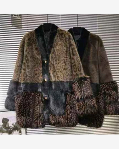 Ecopelliccia donna Miss Kiss leopardato all'ingrosso modello SMR20031 - L&Y - foto 2