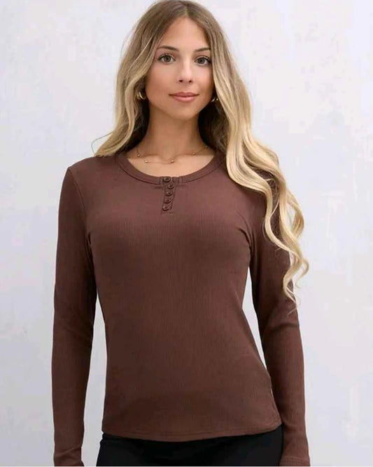 Maglia donna Gondola Blu misto all'ingrosso modello V5687 - L&Y