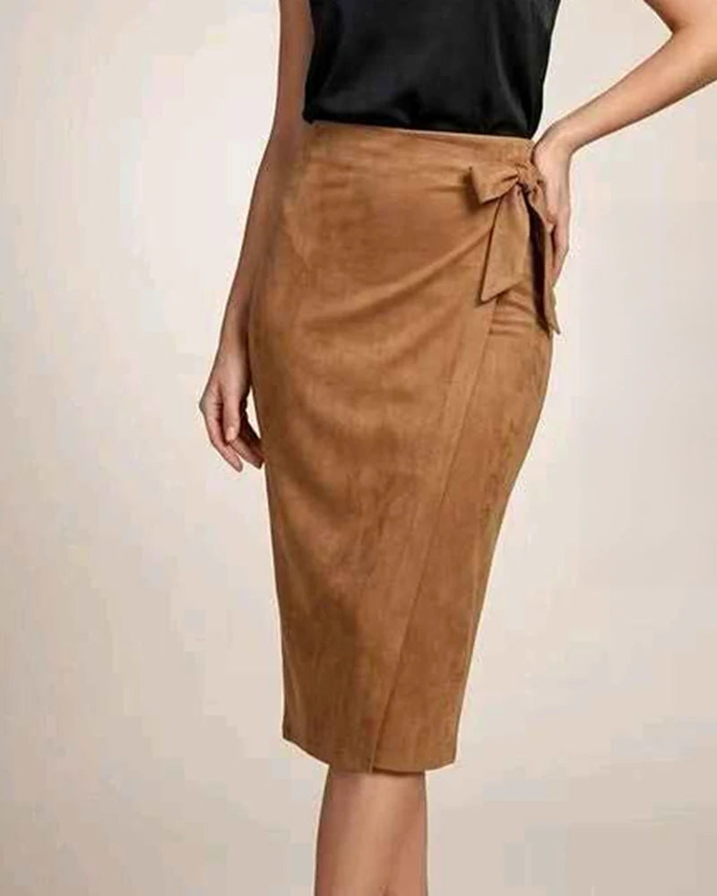 Gonna donna Gondola Blu cammello all'ingrosso modello V5733 - L&Y
