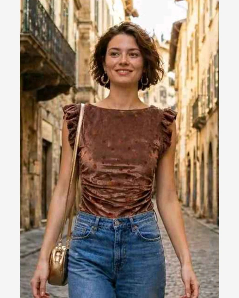 Body donna Gondola Blu misto all'ingrosso modello V5763 - L&Y