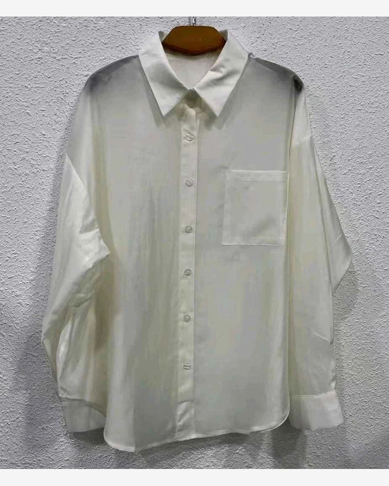 Camicia donna Vinceotto all'ingrosso beige modello V6808 - L&Y
