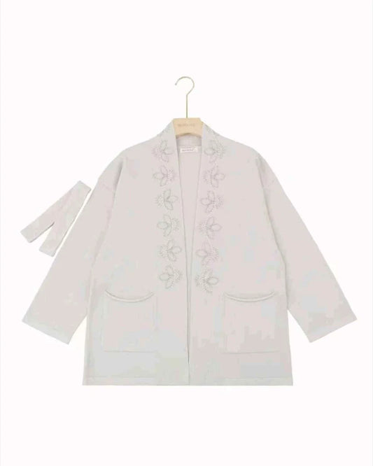 Cardigan donna Blu Oltre misto all'ingrosso modello WBE84204 - L&Y