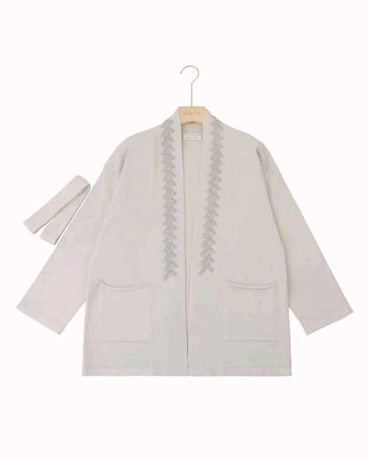 Cardigan donna Blu Oltre misto all'ingrosso modello WBE84205 - L&Y