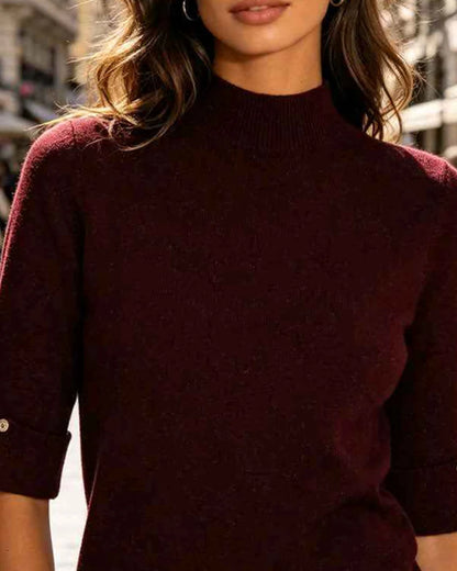 Maglia donna Blu Oltre misto all'ingrosso modello WBY83103 - L&Y