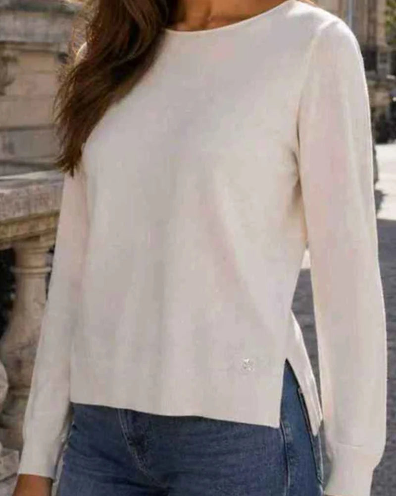Maglia donna Blu Oltre misto all'ingrosso modello WBY84224B - L&Y