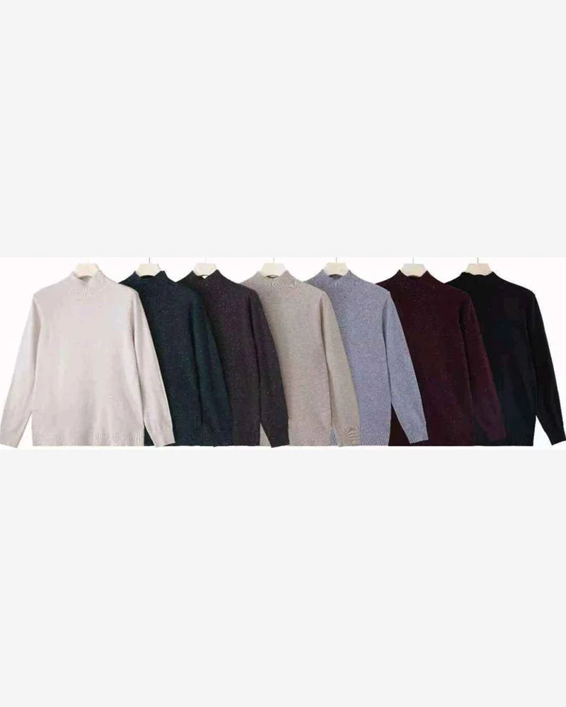 Maglia donna Blu Oltre misto all'ingrosso modello WBYS83341A - L&Y - foto 2