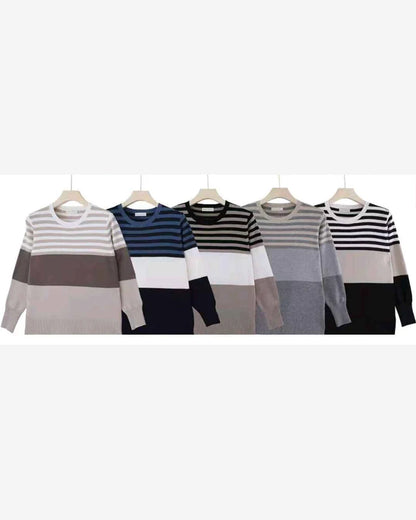 Maglia donna Blu Oltre misto all'ingrosso modello WJS84133 - L&Y - foto 2