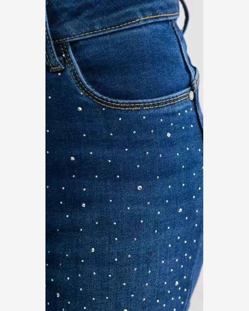 Jeans donna Lovely Star blu all'ingrosso modello Z6278 - L&Y - foto 2