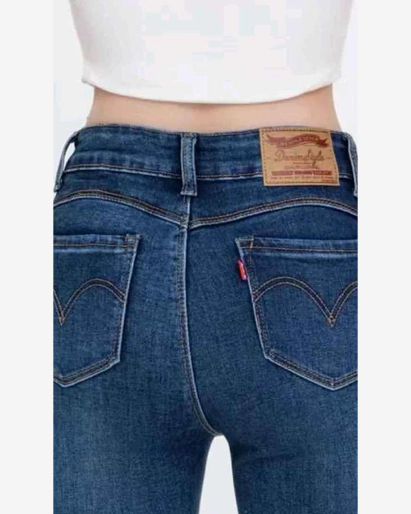Jeans donna Lovely Star blu all'ingrosso modello Z6561 - L&Y - foto 2
